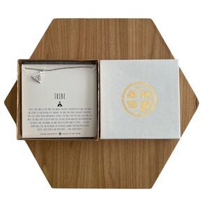 Bryan Anthonys Silver Tribe Friendship Pendant Necklace Adjustable Length - NIB